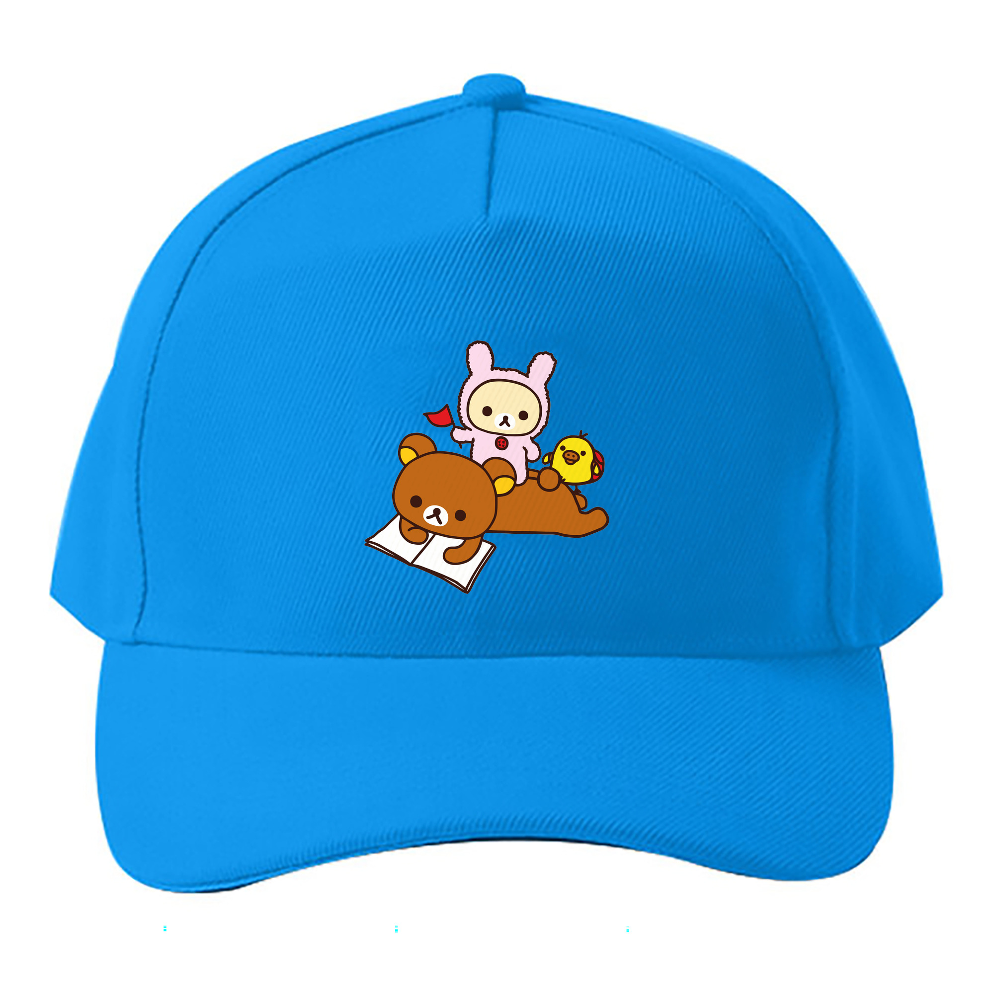 （画像用） リラックマ リラックマ キイロイトリ Rilakkuma Korilakkuma Kiiroitori ベースボールキャップ 綿100％ 男女兼用 帽子 スポーツ
